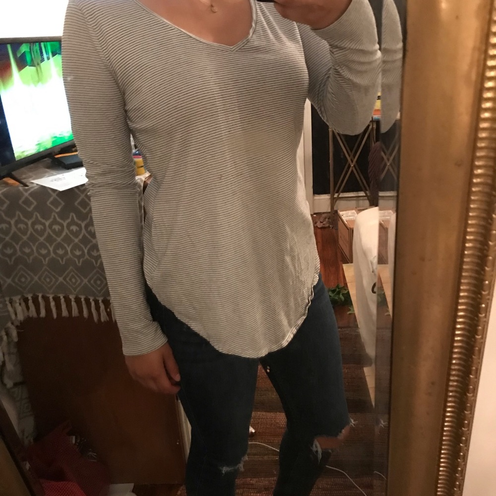 WOMENS STRIPED TEE
